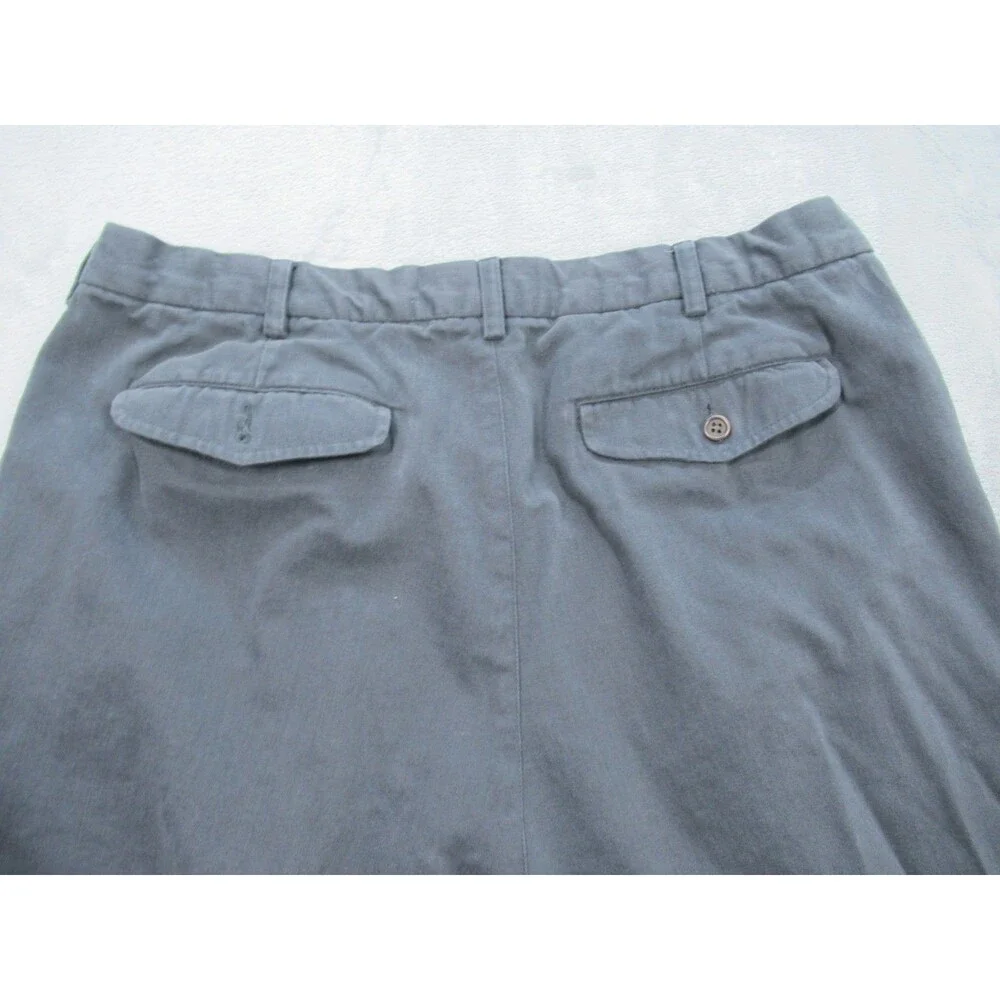 Banana Republic Pants Men Sz 40 Long (Fits 33 x 33) Gray Pleated Front